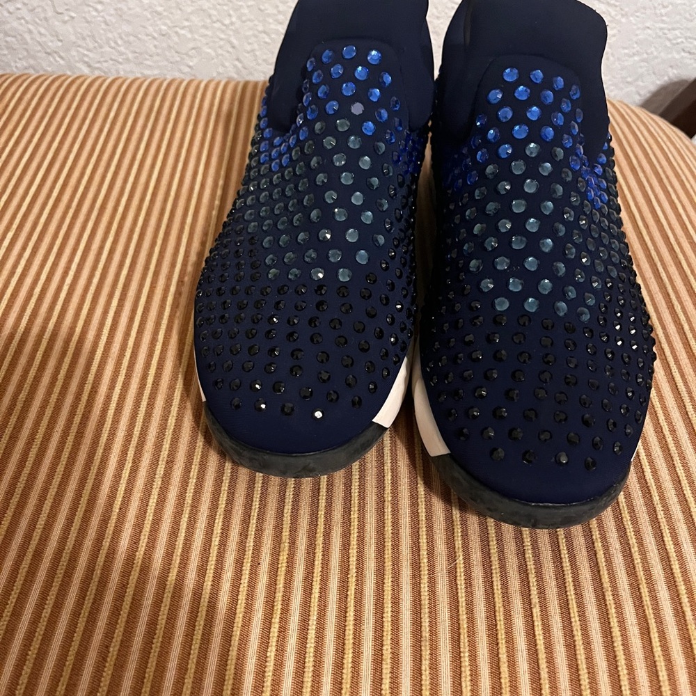 Pinko Blue and Black Studded Women's Shoes